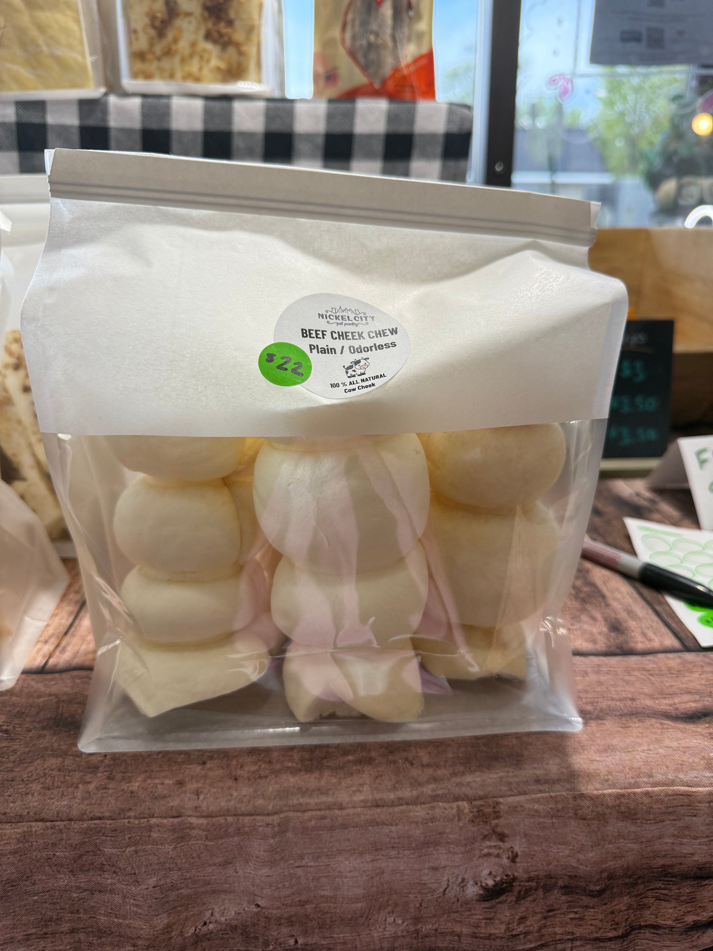 Plain Beef Cheek Rolls (4 Pack) - Small