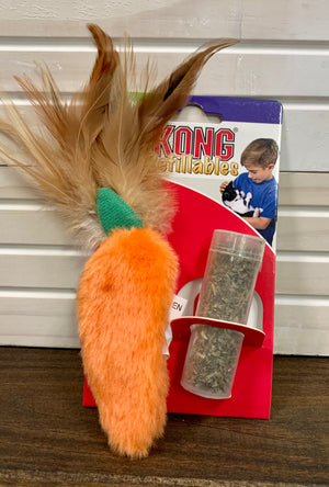 Kong Refillables Carrot Catnip Toy for Cats - Nickel City Pet Pantry